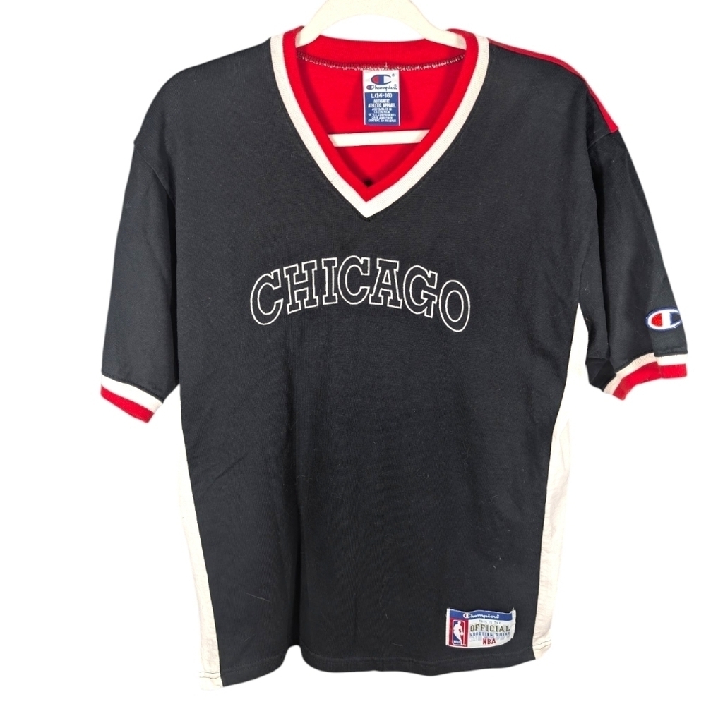 NBA Champion Chicago Bulls Shooting Shirt Warmup Jersey Size Youth Size Large